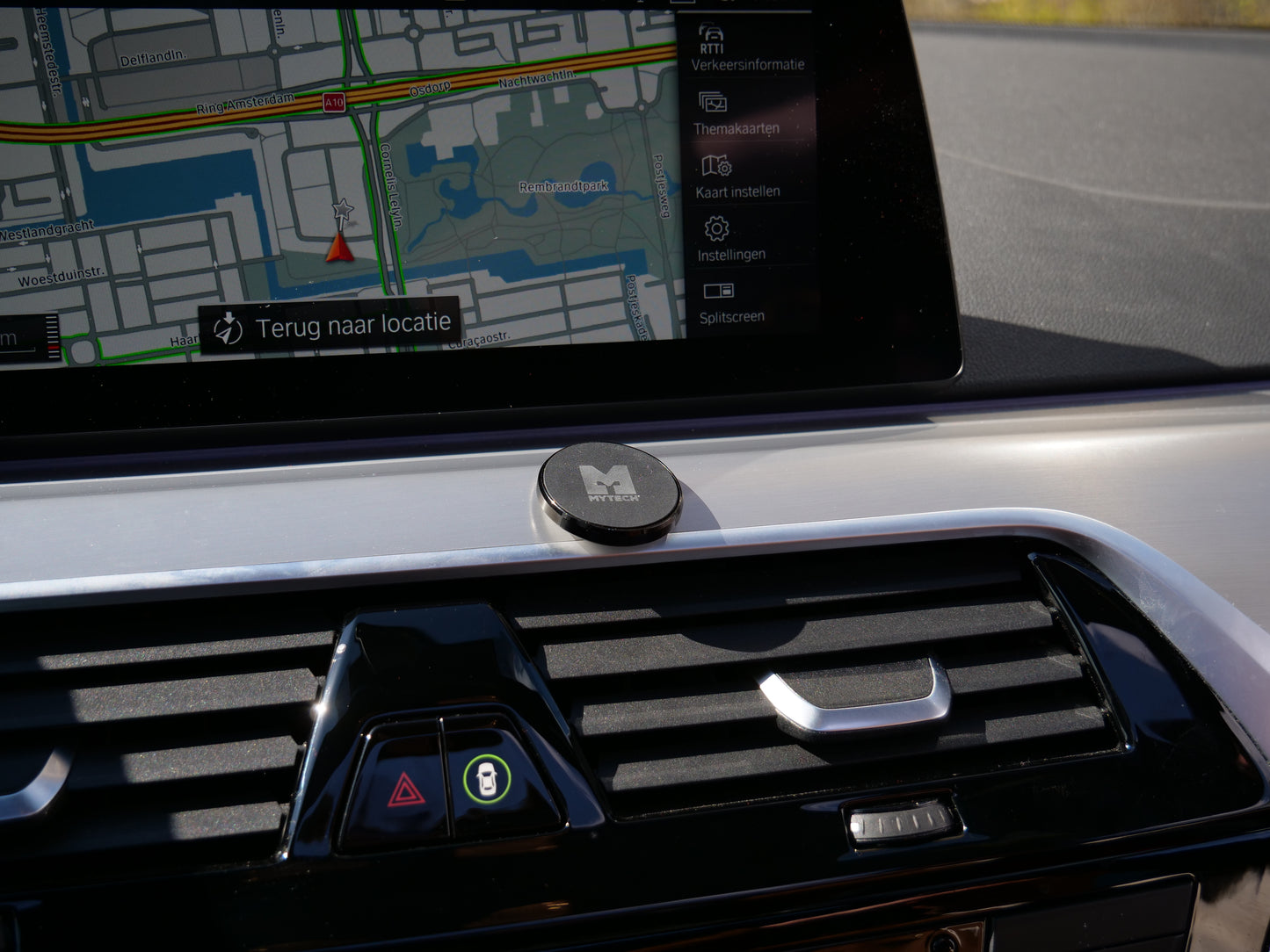 MyTech Magnetic Stick-On Car Holder - Magnetic Phone Holder - Universal -