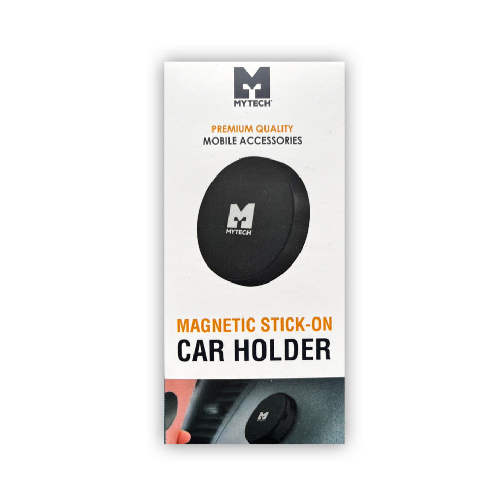 MyTech Magnetic Stick-On Car Holder - Magnetic Phone Holder - Universal -
