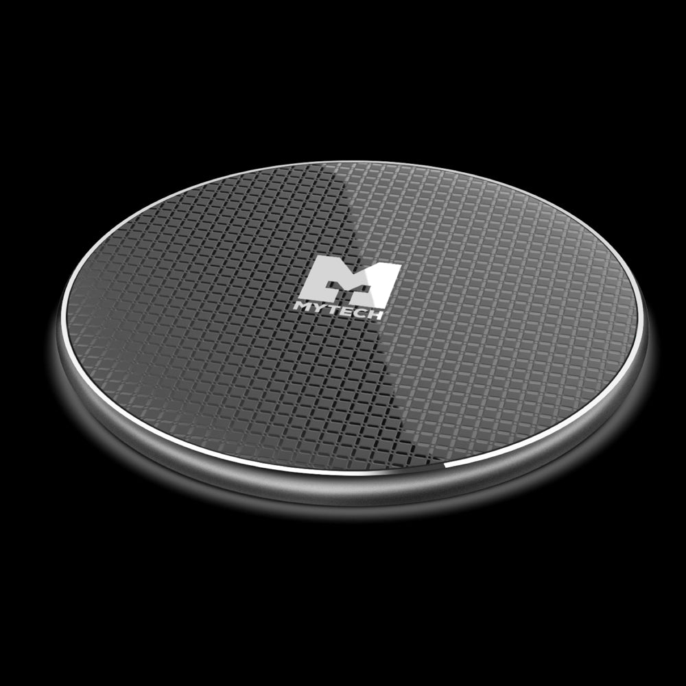 MyTech Wireless Charger I Oplader I Snelladen met een vermogen tot 10W I Gemakkelijk I Veilig opladen I Aluminium + ABS