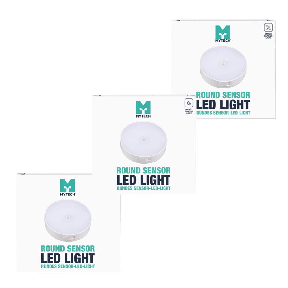 MyTech round sensor LED light | 3-Pack