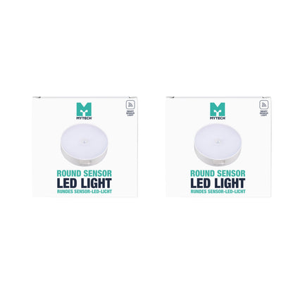 MyTech round sensor LED light - 2-Pack